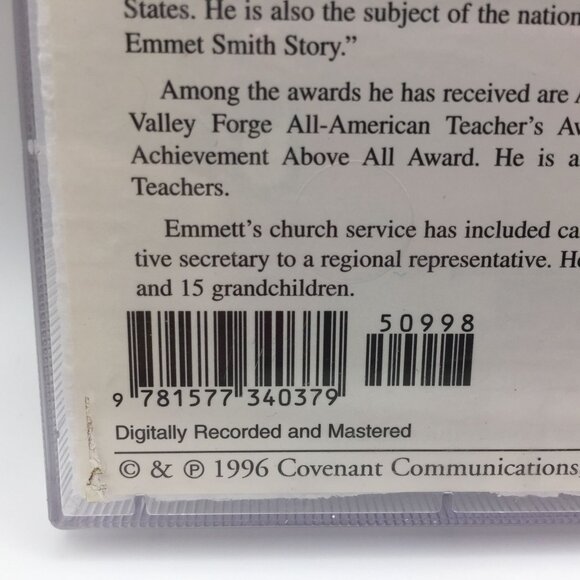 Walking Toward the Light My Fight With Cancer Emmett Smith LDS Audio Cassette - Picture 4 of 5